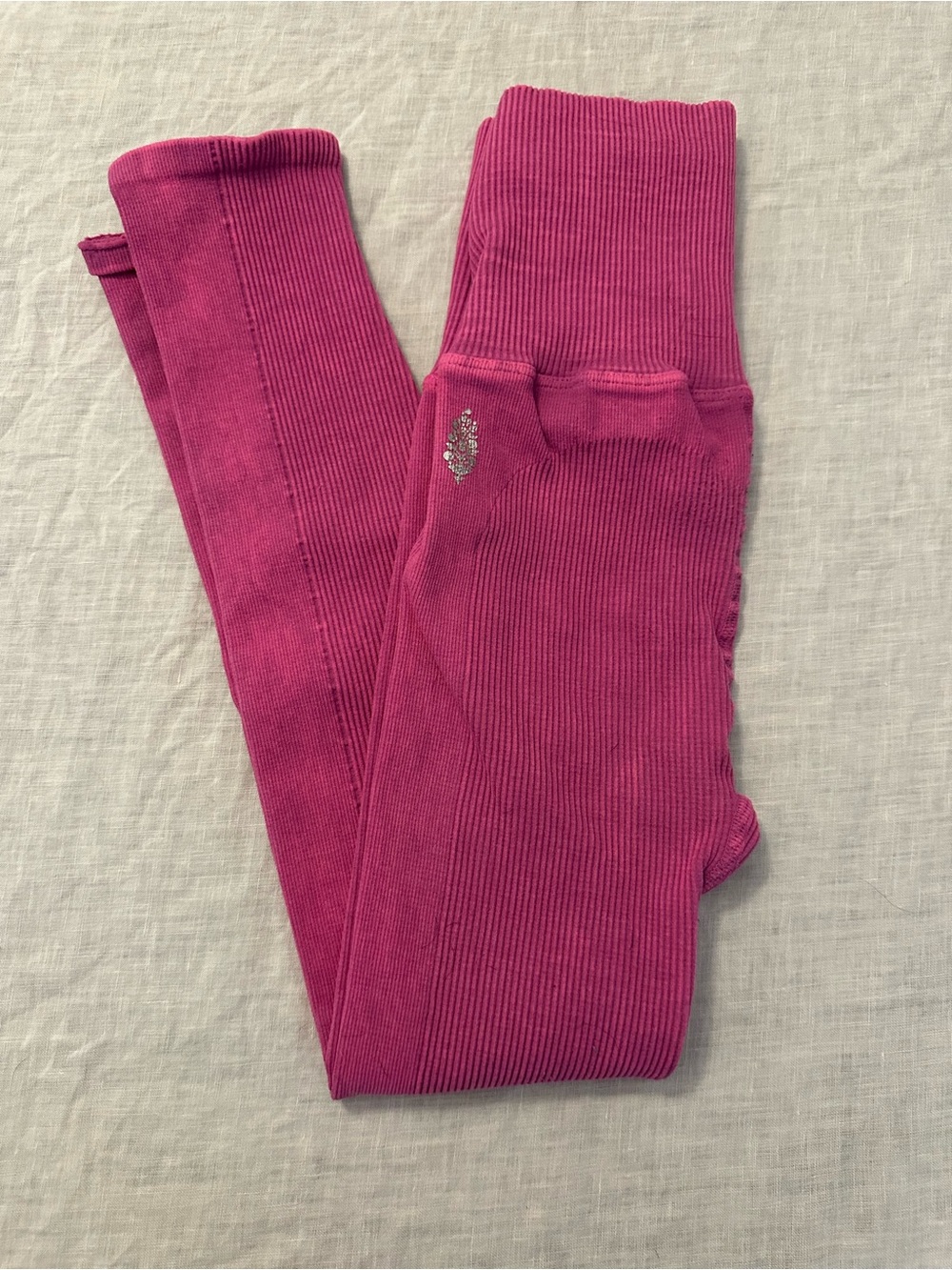 FP Movement by Free People Fuchsia Ribbed Leggings